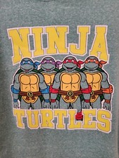 Teenage Mutant Ninja Turtles Hoodie Pullover Nickelodeon Youth L Green.