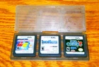 Nintendo DS Game Cartridges lot of 3 w/ Case Works