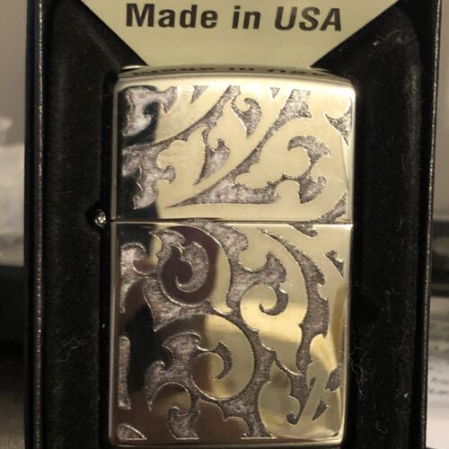 Accendino in filigrana Marlboro Zippo nuovo in scatola design lucido alto - Foto 3 di 6