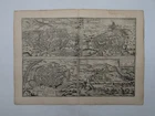 Antique map - Wissembourg, Rouffach, Colmar - Braun, Hogenberg - Circa 1580