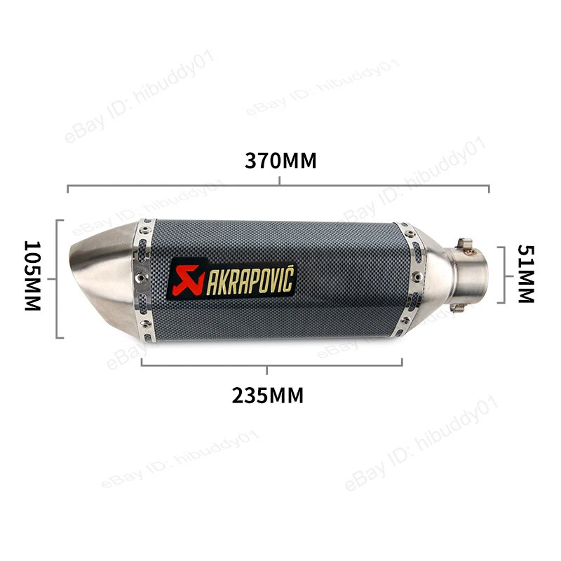 Silenciador silenciador tubo medio puntas escape negro para Kawasaki Versys 1000 2019-2024 Foto 2 de 4