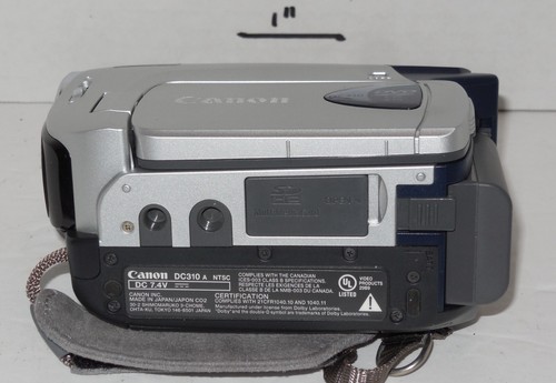 Canon DC310A Silver Digital DVD Camcorder 37x Optical Zoom battery Tested Works - Picture 8 of 9