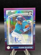 2024 Donruss Optic /49 Felnin Celesten Purple Holo Rookie Auto Rated Prospect