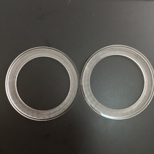 2Pcs Mounting Spacer Ring W/ Bezel 3.5" Acrylic Transparent Speaker Ring Speaker
