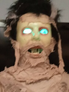 Gemmy Lifesize Mummy Bride - No Box Works Retired Halloween Animatronic Prop
