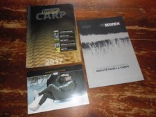 A VOIR !!! LOT 3 ANCIENS CATALOGUES PÊCHE " MAD CARP, CCMOORE, NASH " 2008/20