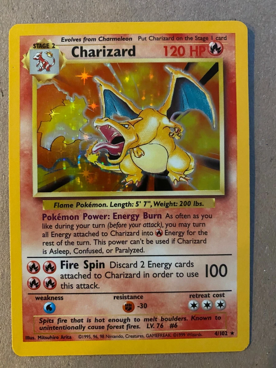Holographic Charizard Card