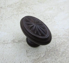 Emtek Tuscany Collection Dark Bronze Cabinet Knob Pull, Removed From A Display