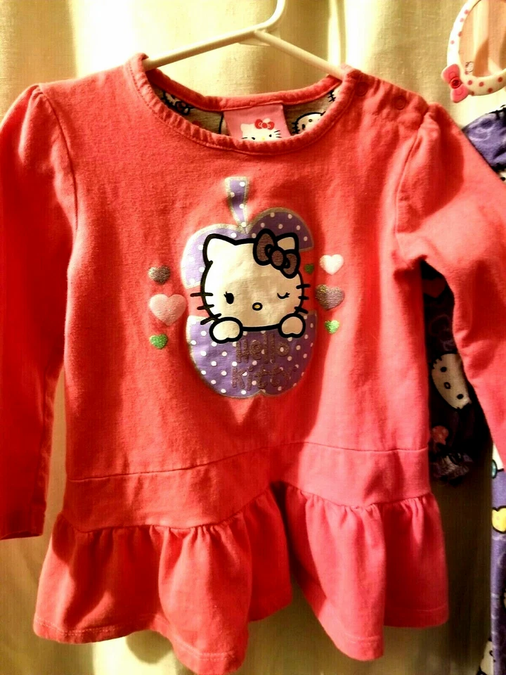 Lote De 3 Camisón Sanrio Hello Kitty Niñas Top, Gafas De Sol 18M-2T 2010-2014 Foto 3 de 4