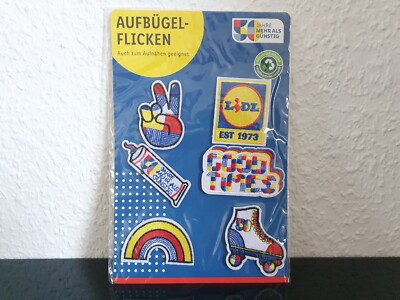 50 Jahre Lidl Aufbügelflicken Aufbügel-Flicken Limited Edition Fan Kollektion Fe