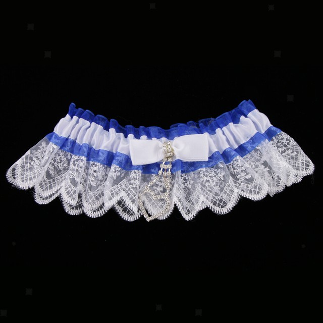 non-brand 4x Strumpfband Garter Beinband mit Bowknot Deko f/&uuml;r Hochzeit Verlobung Bankett und Festzug