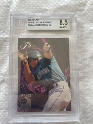 ALEX RODRIGUEZ 1994 Flair Wave of the Future 2 #8 BGS 8.5 ROOKIE 