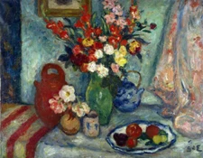 Espagnet Bouquet Of Flowers And Fruits Still Life ceramic tile mural backsplash