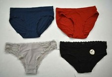 Lot Of 4 Womens Underwear Different Cuts Multicolored Various Brands Size M