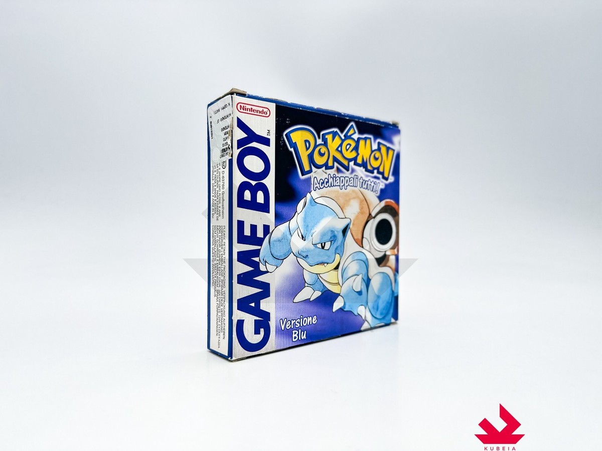 Blue Box Pokemon Blue Version Game Boy Replacement Game Label