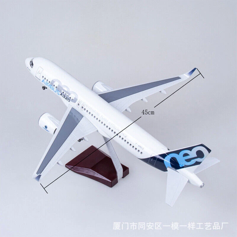 New 1/80 Airbus A320neo passengerPlane Model 47cm Airplane Aircraft Display Gift - Image 4 of 4