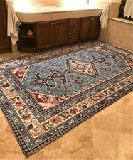 Tappeto Arredo Cotone Leggero Antiscivolo Motivo Persiano 3 Colori 11 Misure 00P