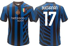 Maillot officiel deux étoiles Buchanan Inter Home 2024 2025 noir