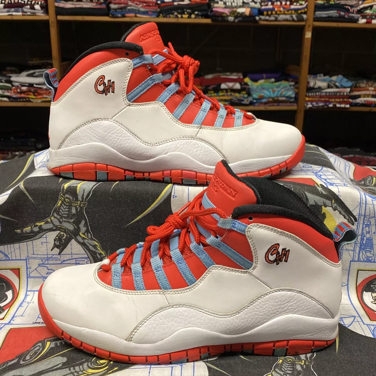 Nike Air Jordan X 10 Chicago Flag City Pack Bulls 310805-114 | eBay