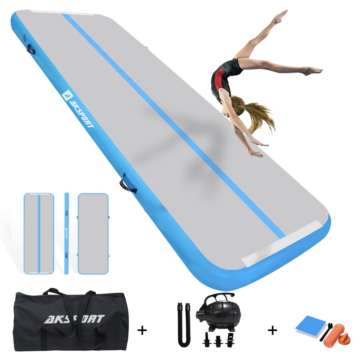 Inflatable Tumble Track Inflatable Gymnastics Mat - Air Tumbling Mat 6 ...