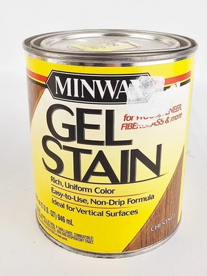 Minwax Gel Stain Interior Wood Finish Oil Based Chestnut 1 Quart