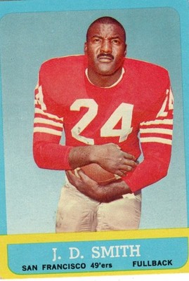 J D Smith Forty-Niner's 1963 Topps Football #135 G-VG Condition Bx10