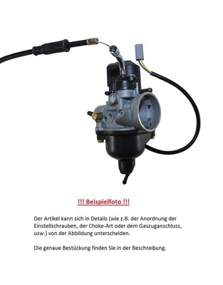 Dellorto carburetor type PHVA 12 HP 01464 adjustment left, for Malaguti Yesterday