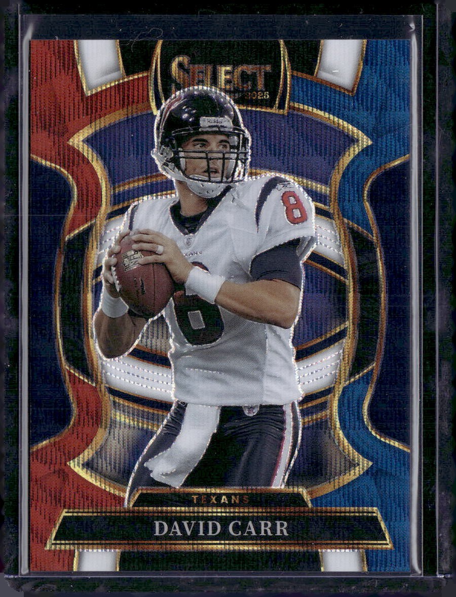 2025 Panini Select #50 David Carr Tri-Color Prizm #/399