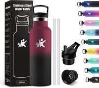 Kollykolla Thermosflasche Kinder 500Ml, Wasserflasche Auslaufsicher, Bpa-Frei,
