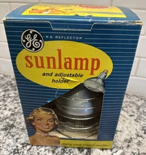 Vintage Sunlamp GE Sun Tan Kit Works
