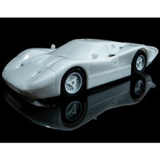 AFX 22070 HO White Paintable Ford GT40 Mk IV Slot Car