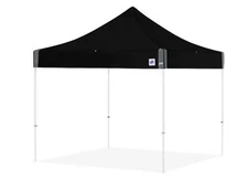 E-Z UP EC3STL10KFWHTBK Eclipse 10' x 10' Shelter - Black Top / White Steel Frame