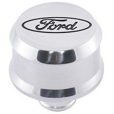 Ford Valve Cover Breather W Slant Edge Aluminum Polished 302-438 Ford Valve Cover Breather W Slant Edge Aluminum Polished 302-438