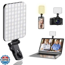 ALTSON 60 LED Portable Selfie Light Video Conference Lighting with Clip and C