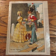 SUNLIGHT SOAP LEVER BROS ADVERTISING POSTCARD OLD TIME COURTESY SOLDIER