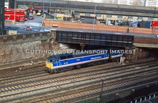 3 x Original Railway Slides: Class 47 Diesels 47715/6 at Clapham 1996    P-3863a
