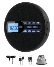 Portable CD Player with FM Transmitter for Car, Rechargeable Small CD Player ...
