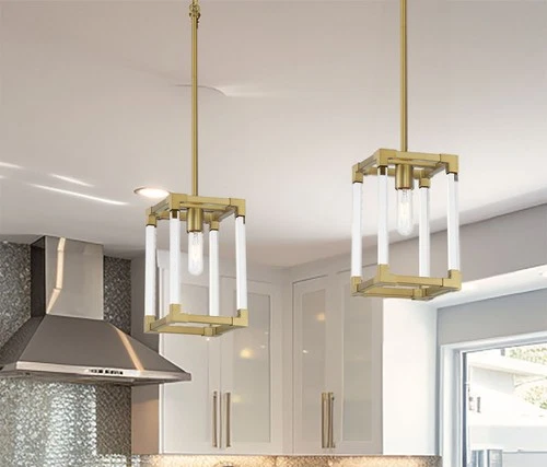 Minka Lavery 1456 Oro District 1 Light 7"W Vantage Mini Pendant - Brass - Picture 5 of 10