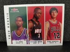 2003-04 Fleer Tradition Dwayne Wade TJ Ford Kirk Hinrich RC #296 Miami Heat