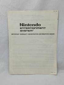Juego de acci&oacute;n NES sistema de entretenimiento Nintendo caja vac&iacute;a y papeles (sin espuma de poliestireno)