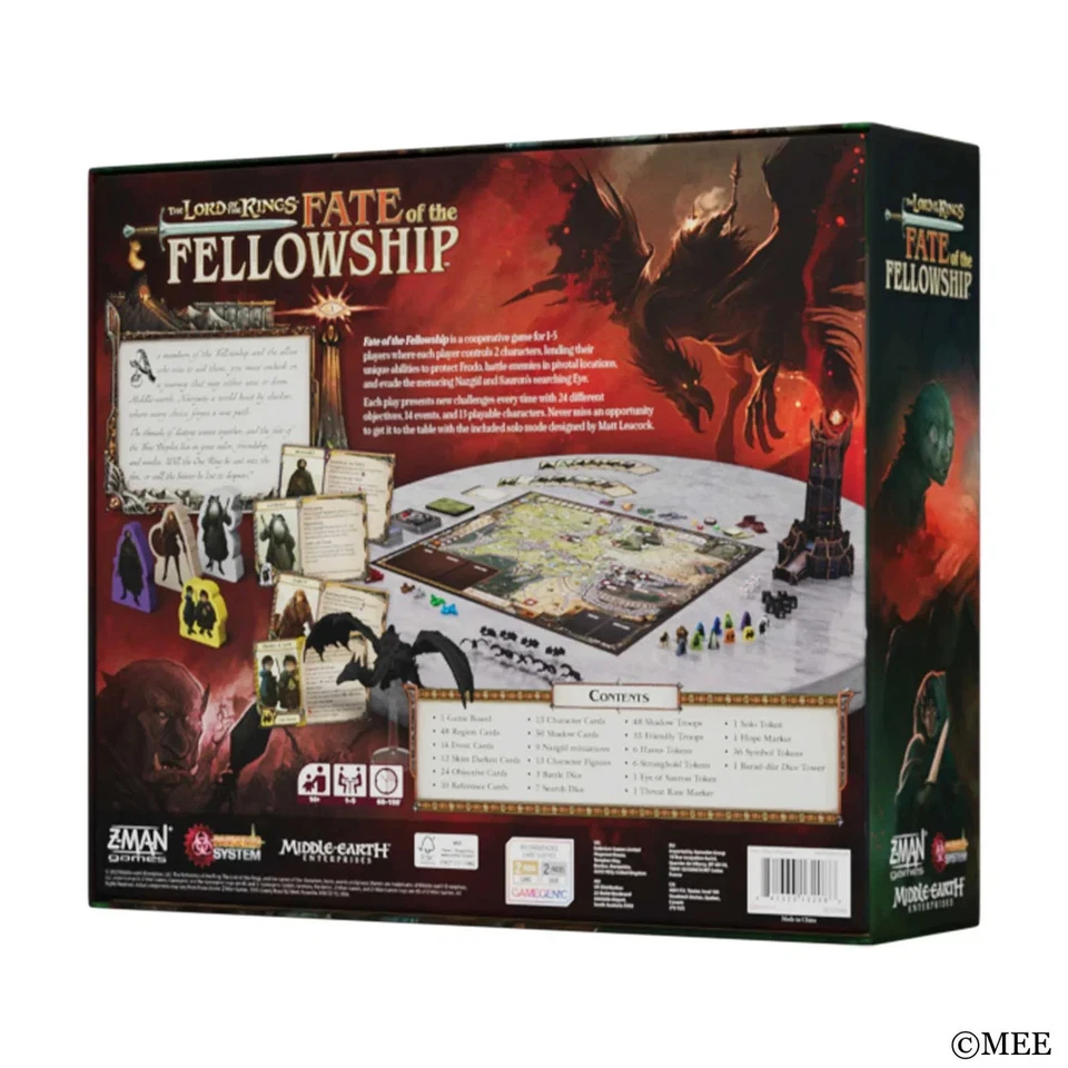 The Lord of The Rings: Fate of The Fellowship Board Game - Image 2 of 3