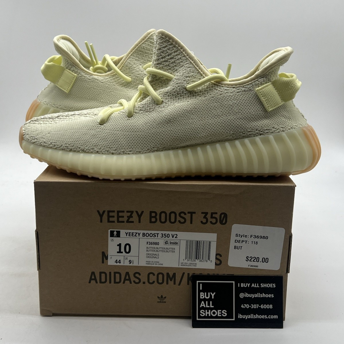 Size 10 adidas Yeezy Boost 350 V2 Butter (F36980) 191526062785|
