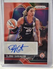 2024 Panini Prizm WNBA - Signatures #SG-DC DiJonai Carrington Red Prizm 76/99