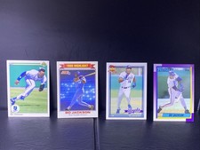 4 Card Bo Jackson Lot - Kansas City Royals  Topps, Donruss & UD in NM/MT LOOK!