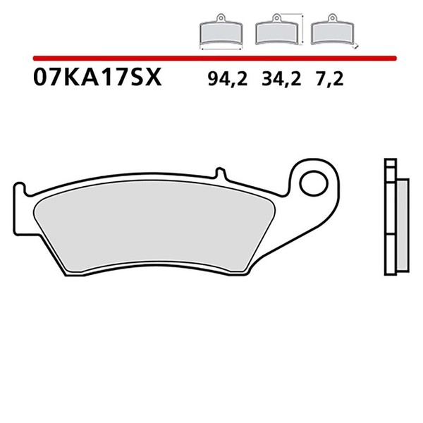 Brembo Vordere BREMSBELAGE-KIT FUR Yamaha WR F 426 00-02-COD. 07KA17SX-image