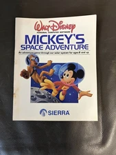 Tandy Sierra Mickey's Space Adventure PC Game ©1984 Walt Disney Co Booklet Only