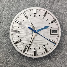 NH34 Watch Dial 28.5mm Ripple Surface Mod Dial with Hands for NH34 Movement