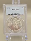 1883 Morgan Silver Dollar $1 PCGS MS65