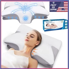 Neck Pillow Soft Cervical Pillow For Neck And Shoulder Pain Memory Foam Pillows