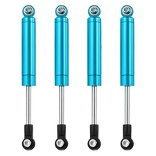 4 Pcs RC Shock Absorber 1/10 92mm Inner Spring Damper for 1/10 RC Car, Sky Blue